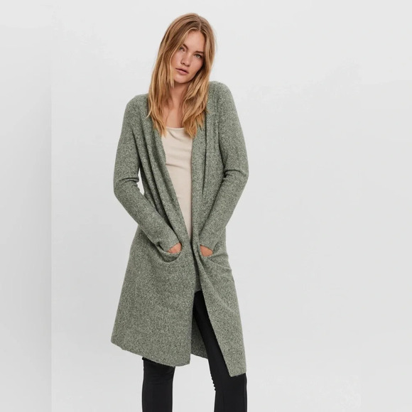 Vero Moda Blue VMDOFFY KNIT CARDIGAN - Picture 1 of 10